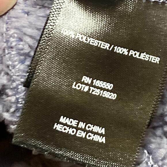 32 Degrees Heat Women's Blue Fleece 1/4 Zip Pullover Sweater Medium - Picture 9 of 11